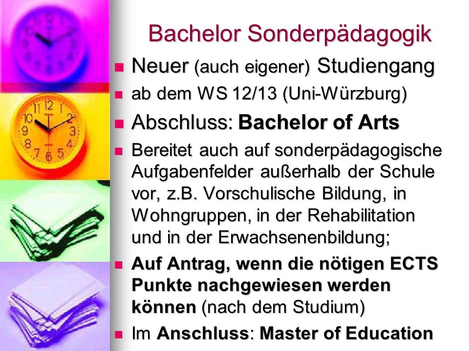 Bachelor Sonderpädagogik