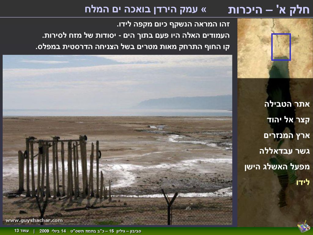 חלק א – היכרות « עמק הירדן בואכה ים המלח אתר הטבילה קצר אל יהוד