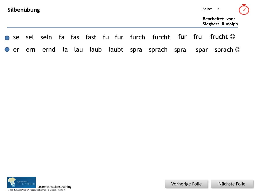 se sel seln fa fas fast fu fur furch furcht fur fru frucht  er ern