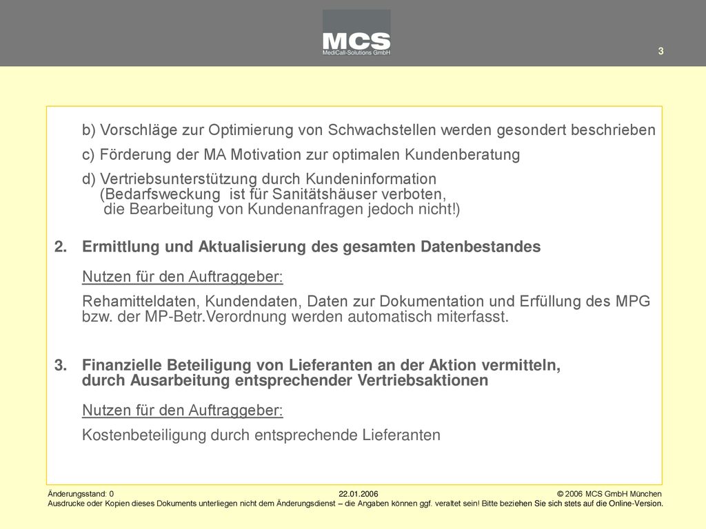b) Vorschläge zur Optimierung von Schwachstellen werden gesondert beschrieben