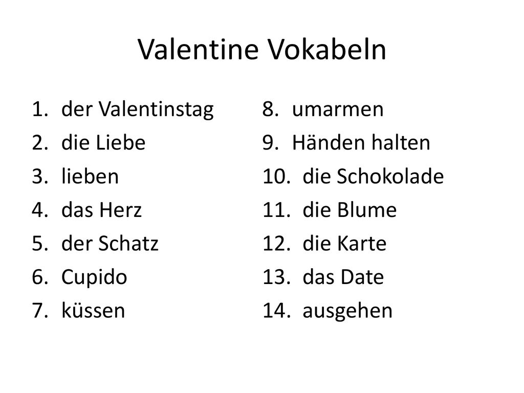 Valentine Vokabeln der Valentinstag umarmen die Liebe Händen halten