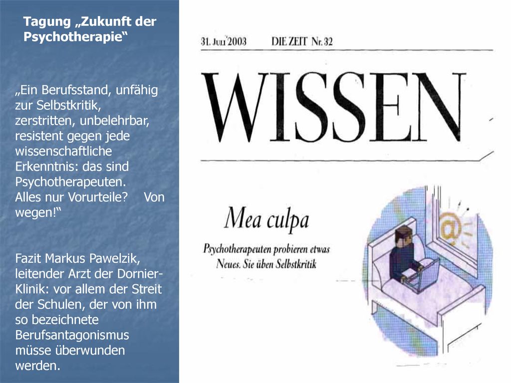 Tagung „Zukunft der Psychotherapie