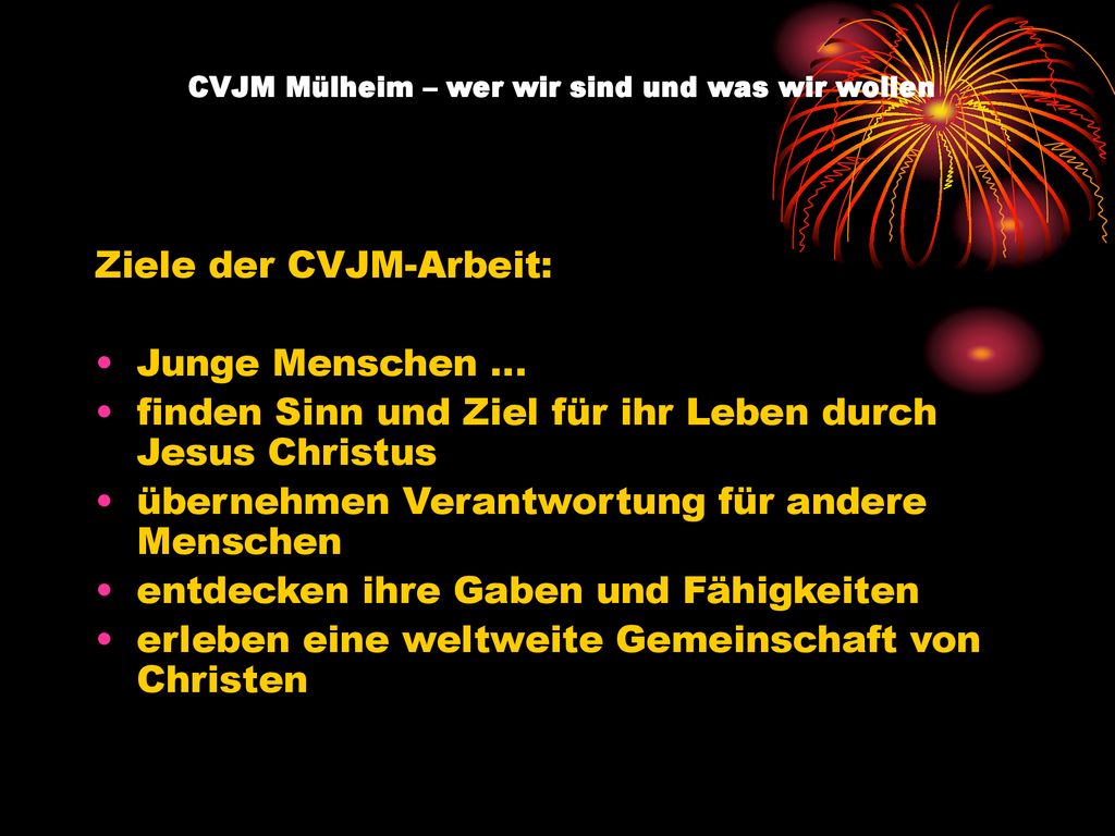 CVJM Mülheim – wer wir sind und was wir wollen