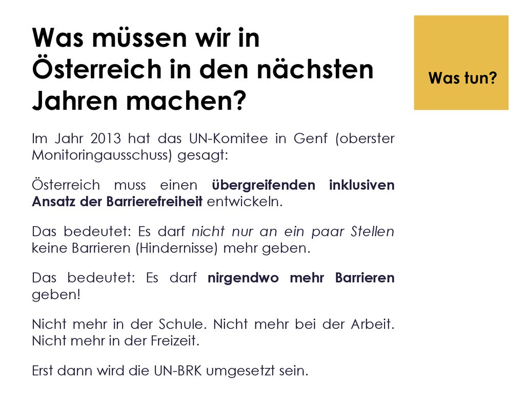 Was müssen wir in Österreich in den nächsten Jahren machen