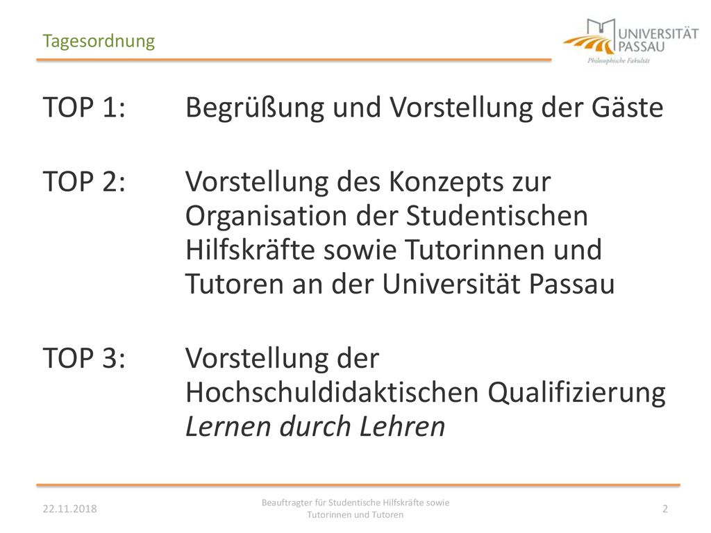 Beauftragter für Studentische Hilfskräfte sowie Tutorinnen und Tutoren