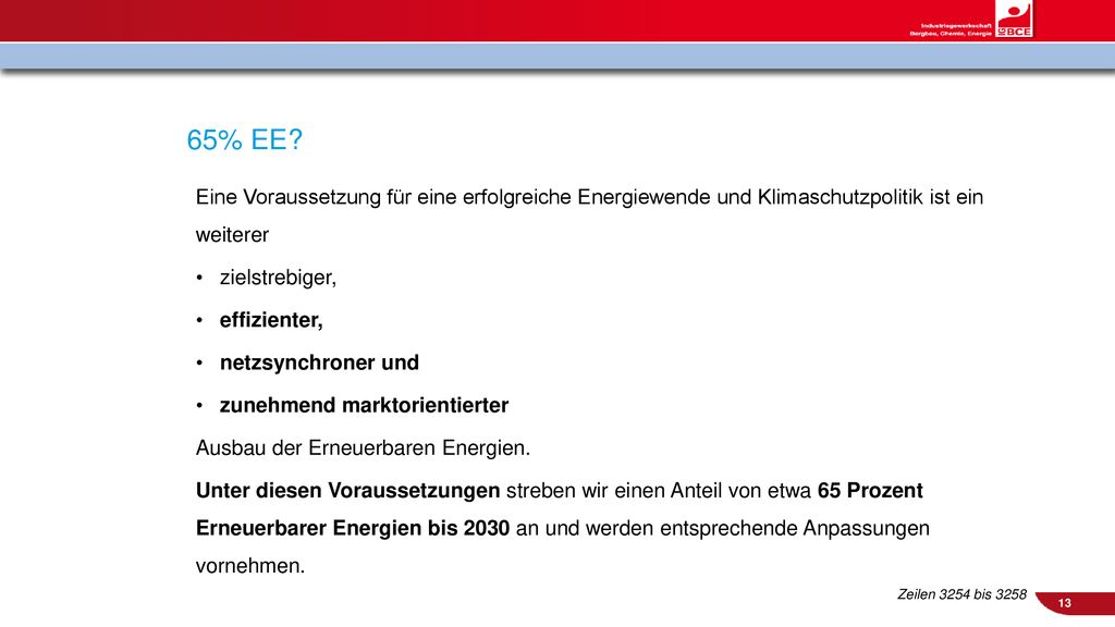 65% EE Eine Voraussetzung für eine erfolgreiche Energiewende und Klimaschutzpolitik ist ein weiterer.