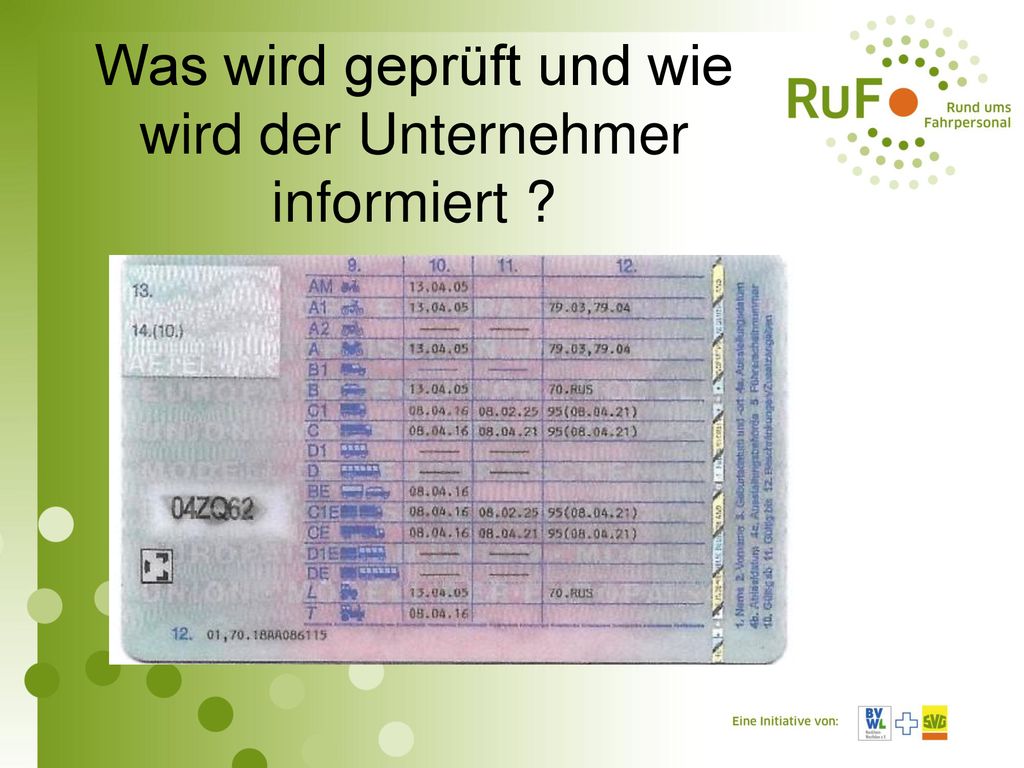 Was wird geprüft und wie wird der Unternehmer informiert