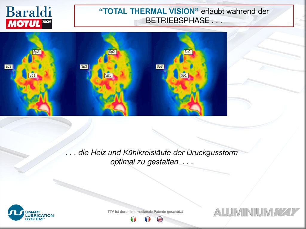 TOTAL THERMAL VISION erlaubt während der BETRIEBSPHASE . . .
