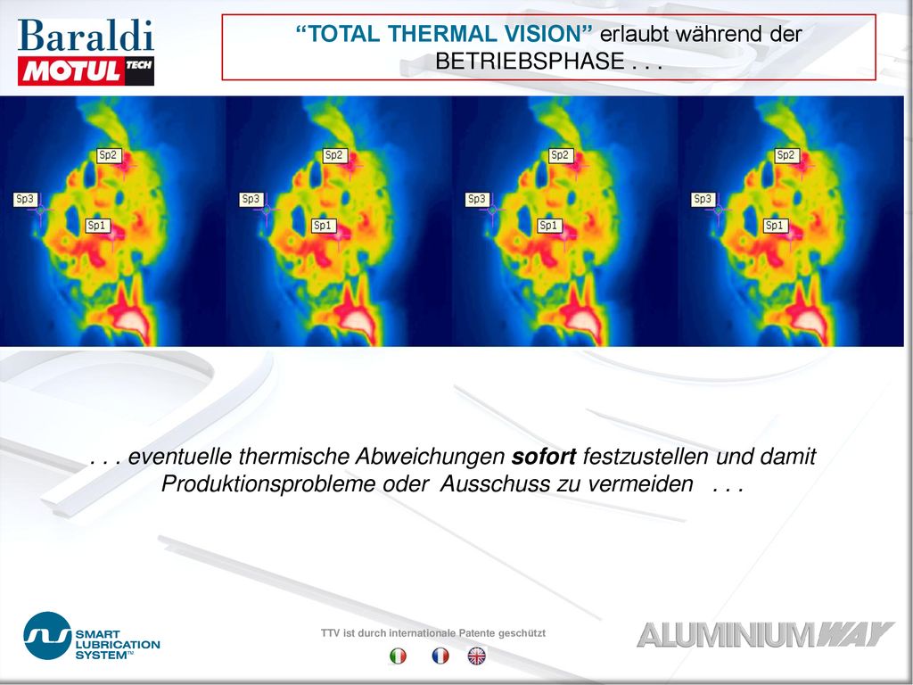 TOTAL THERMAL VISION erlaubt während der BETRIEBSPHASE . . .