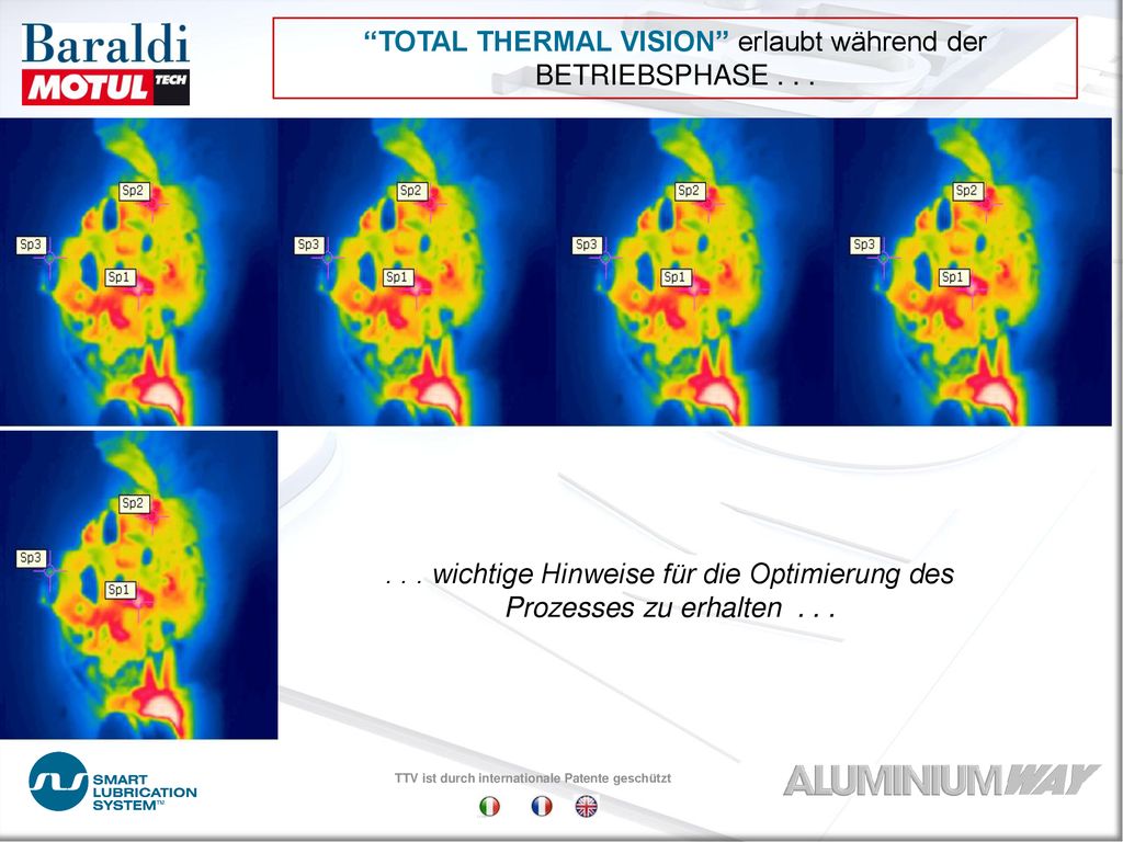 TOTAL THERMAL VISION erlaubt während der BETRIEBSPHASE . . .