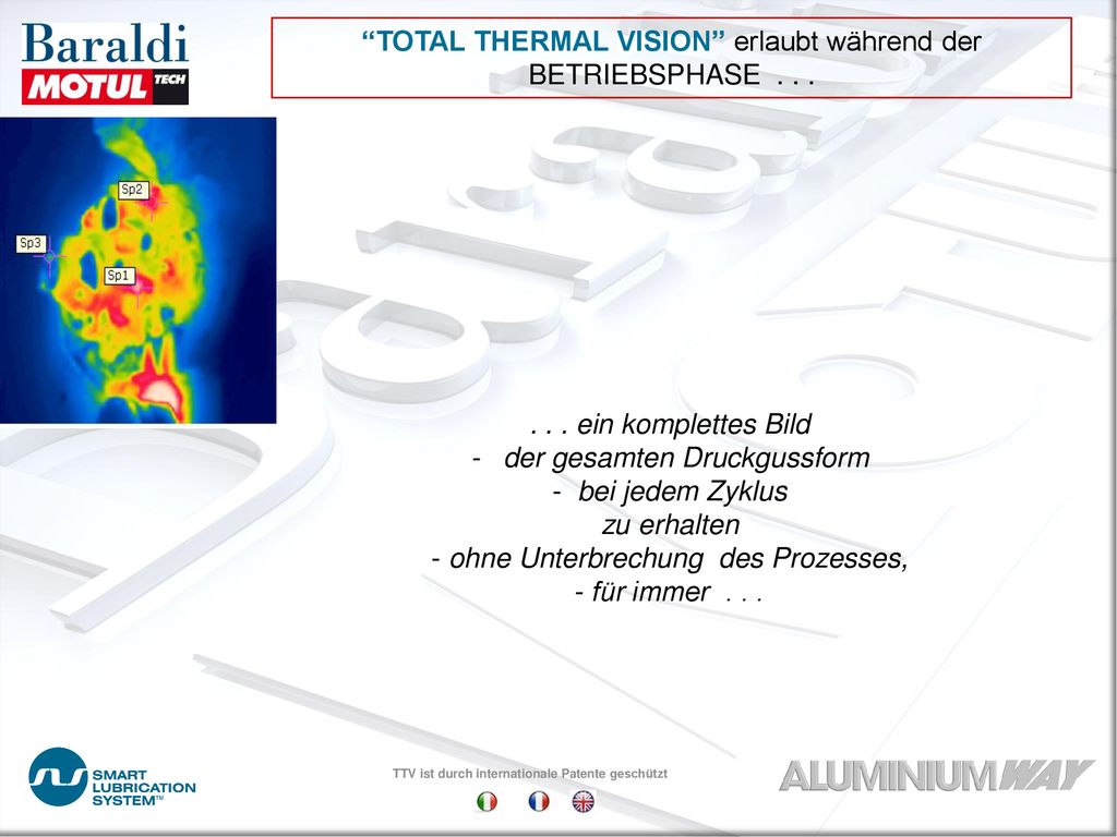TOTAL THERMAL VISION erlaubt während der BETRIEBSPHASE . . .