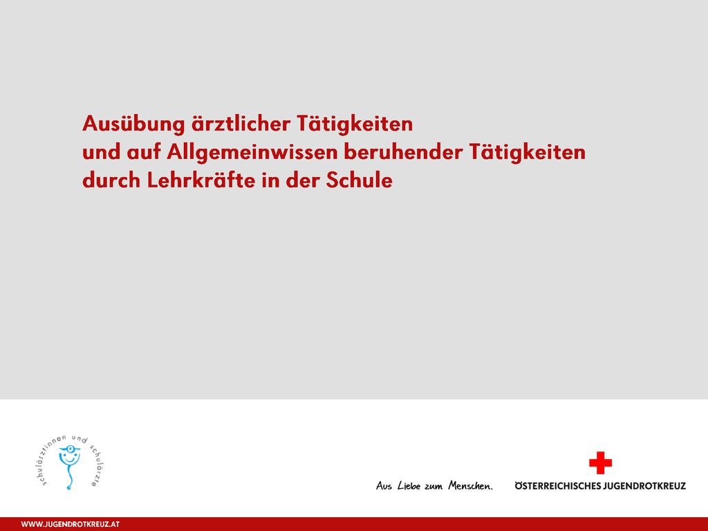 Ausübung ärztlicher Tätigkeiten und auf Allgemeinwissen beruhender Tätigkeiten durch Lehrkräfte in der Schule