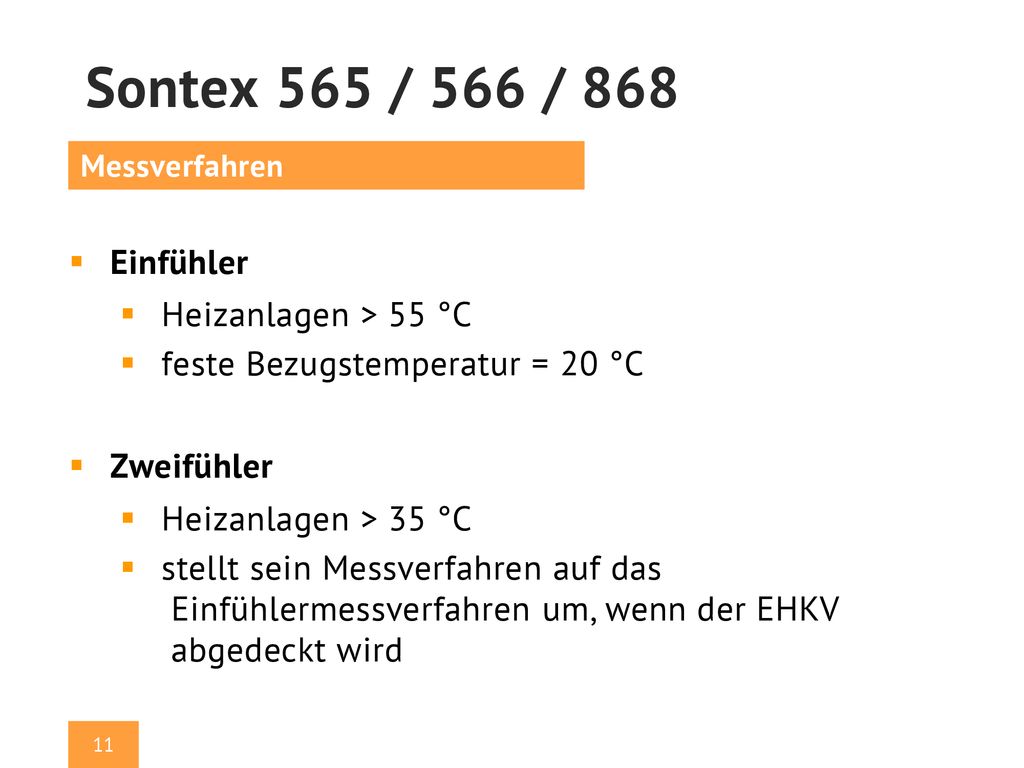 Sontex 565 / 566 / 868 Einfühler Heizanlagen > 55 °C