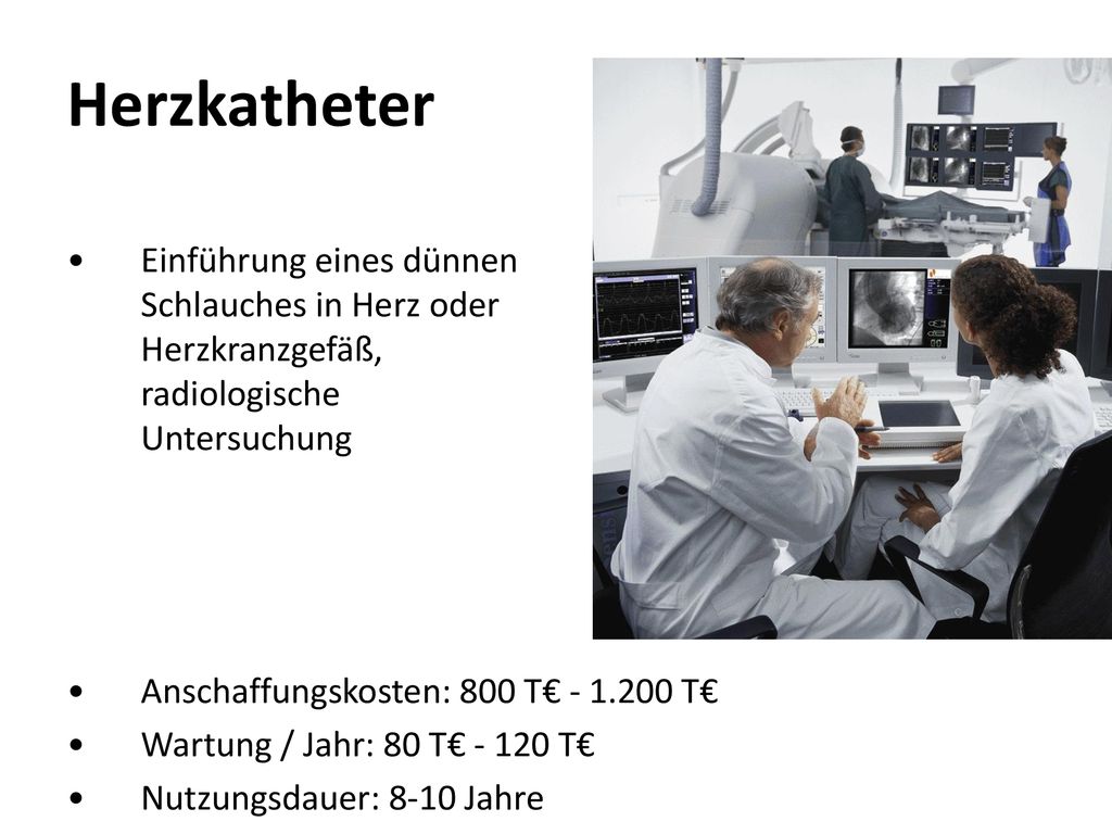 Herzkatheter Einführung eines dünnen Schlauches in Herz oder Herzkranzgefäß, radiologische Untersuchung.