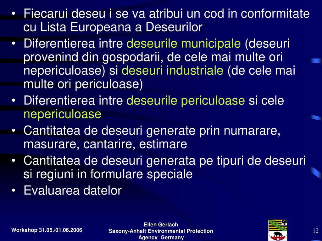 Planuri de gestionare a deseurilor pentru deseurile municipale - ppt  herunterladen