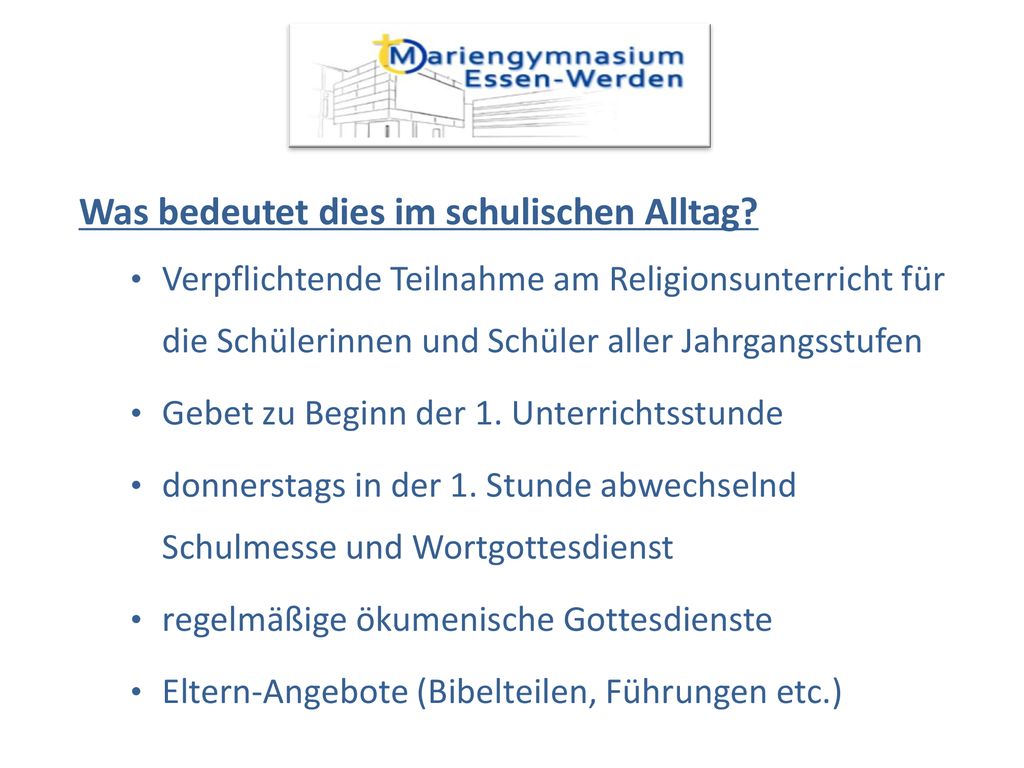 Was bedeutet dies im schulischen Alltag