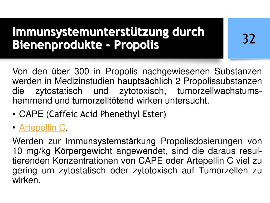 Immunsystemunterstützung durch Bienenprodukte - Propolis