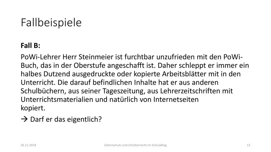Datenschutz und Urheberrecht im Schulalltag