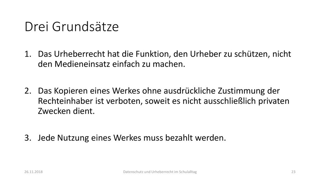 Datenschutz und Urheberrecht im Schulalltag