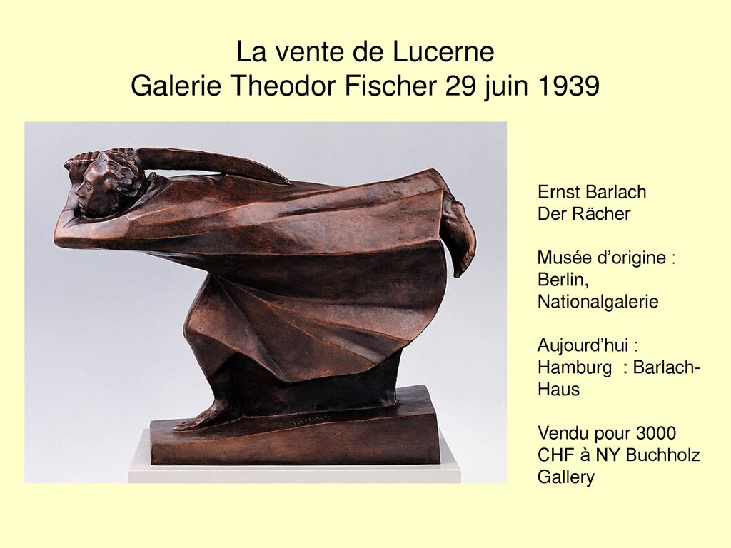 La vente de Lucerne Galerie Theodor Fischer 29 juin 1939