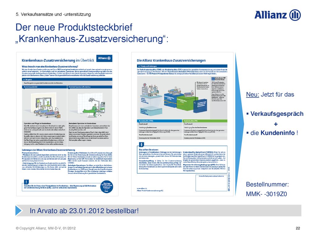 Der neue Produktsteckbrief „Krankenhaus-Zusatzversicherung :