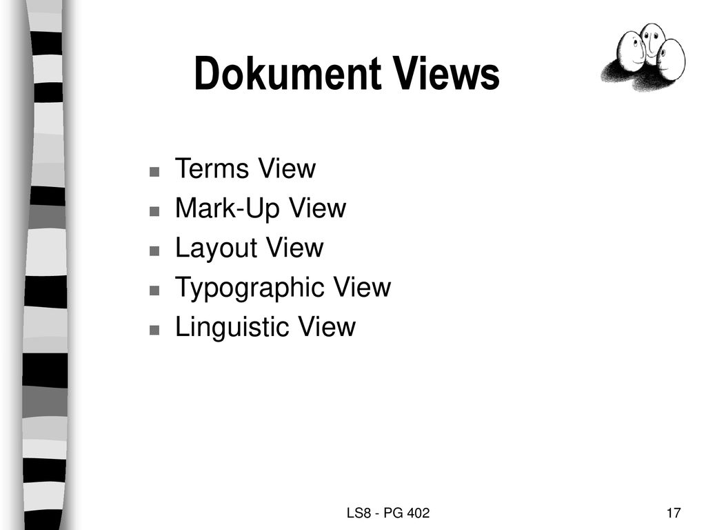 Dokument Views Terms View Mark-Up View Layout View Typographic View