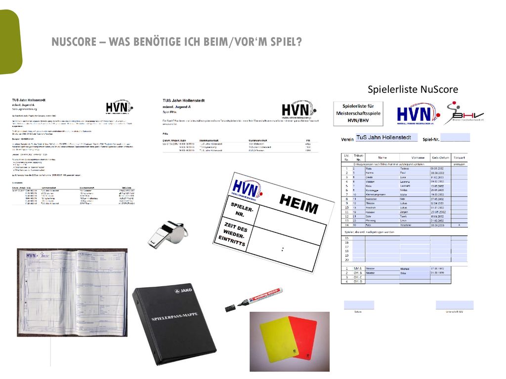 nuScore – Was benötige ich Beim/Vor‘m Spiel