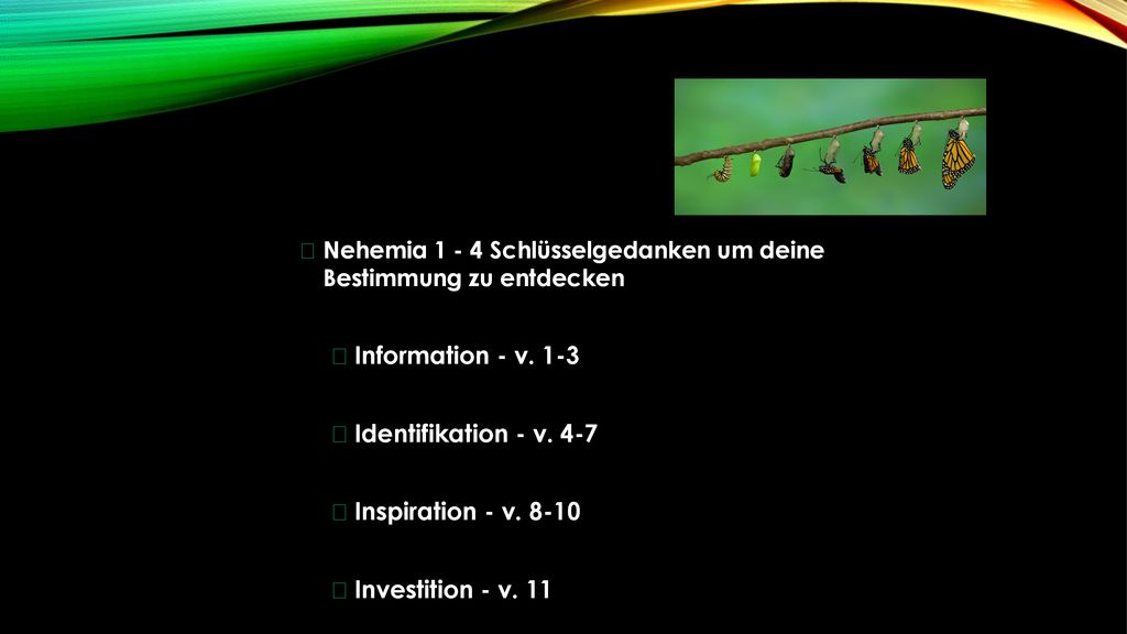 Information - v. 1-3 Identifikation - v. 4-7 Inspiration - v. 8-10