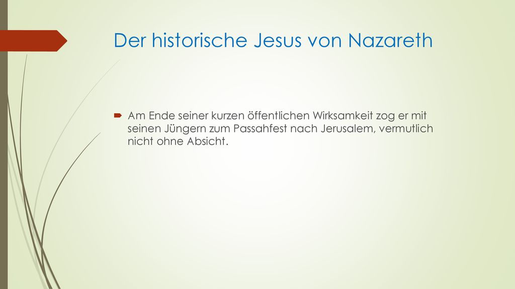 Der historische Jesus von Nazareth