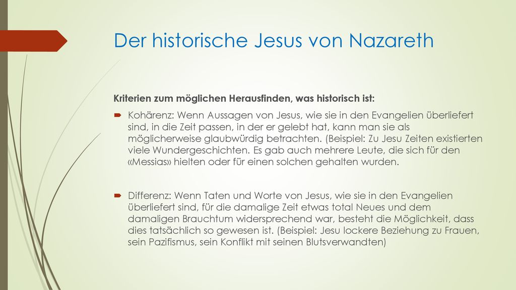 Der historische Jesus von Nazareth
