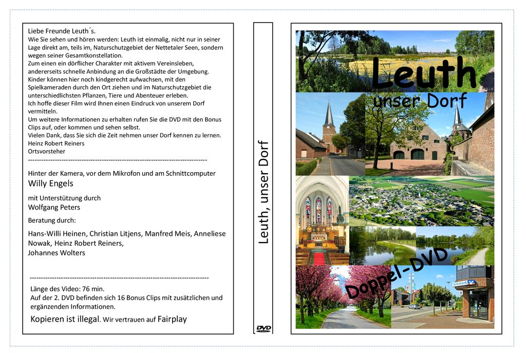Leuth unser Dorf Doppel-DVD Leuth, unser Dorf Willy Engels