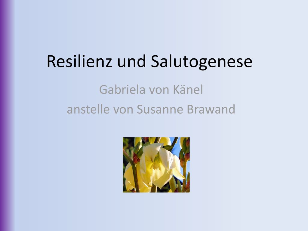 Resilienz und Salutogenese