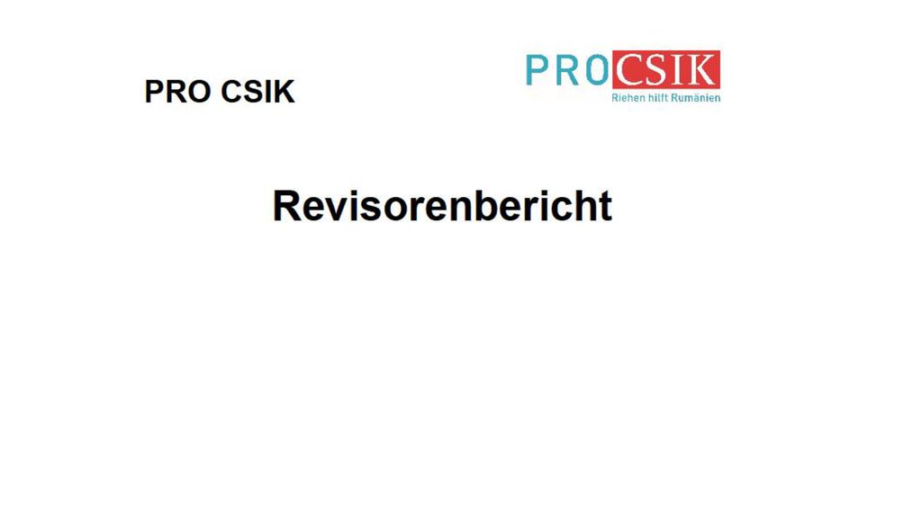 Darf ich die Revisoren bitten, sich zu der Jahresrechnung zu äussern bzw. den Revisorenbericht zu präsentieren.