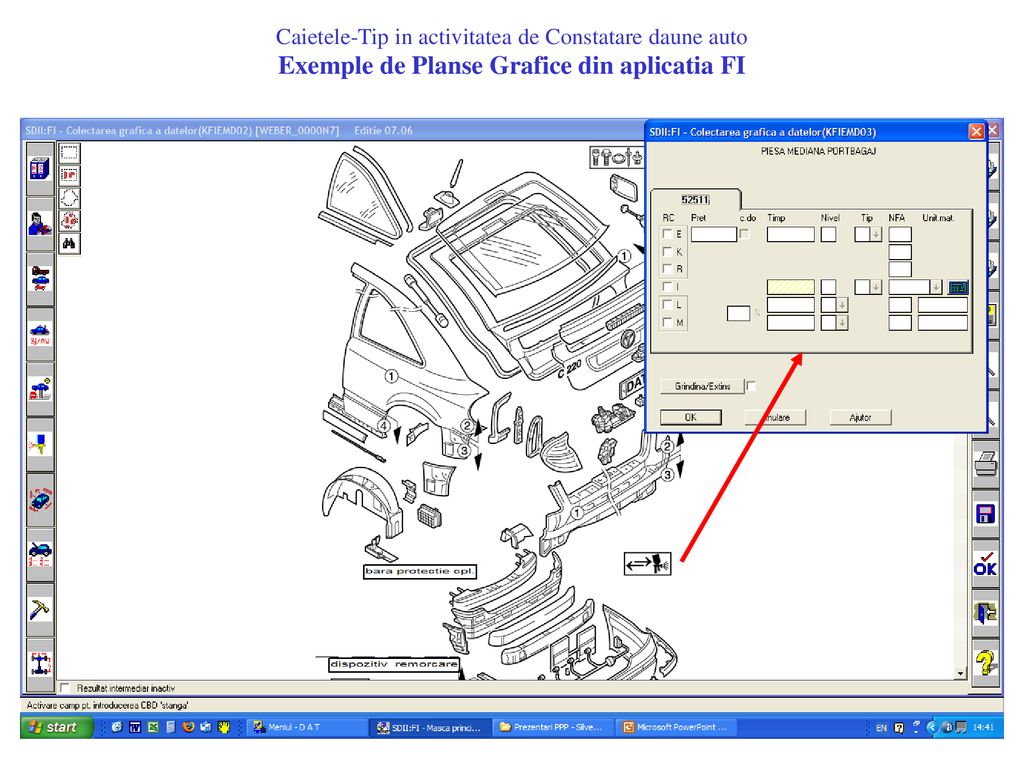 Caietele-Tip in activitatea de Constatare daune auto Exemple de Planse Grafice din aplicatia FI