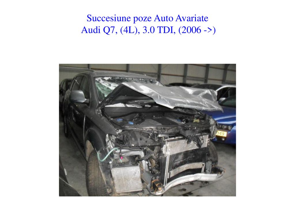 Succesiune poze Auto Avariate Audi Q7, (4L), 3.0 TDI, (2006 ->)