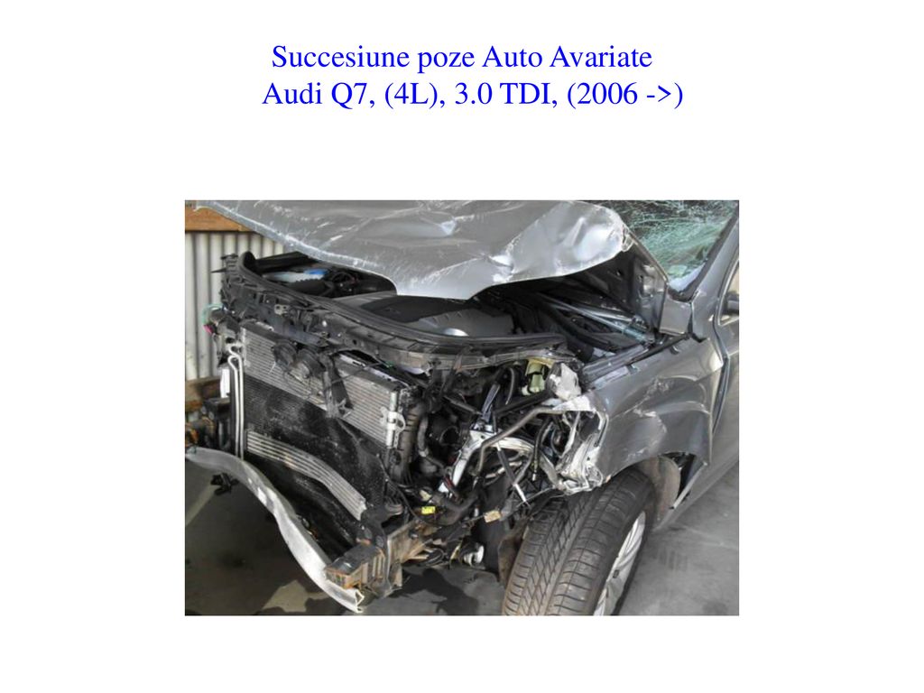 Succesiune poze Auto Avariate Audi Q7, (4L), 3.0 TDI, (2006 ->)