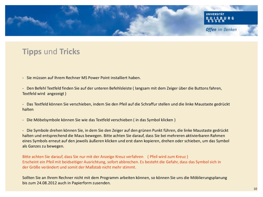 Tipps und Tricks Sie müssen auf Ihrem Rechner MS Power Point installiert haben.