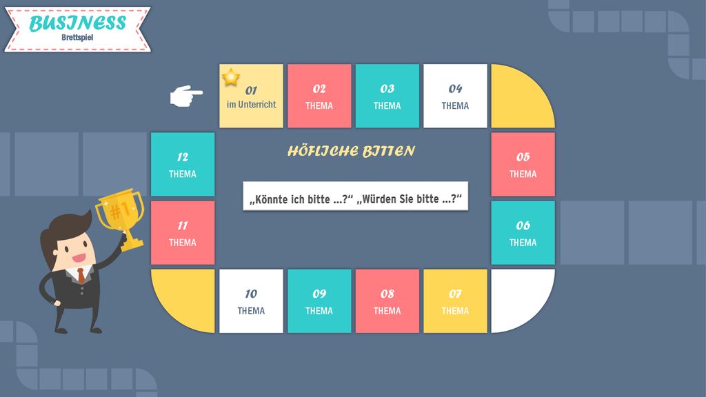 HÖFLICHE BITTEN 01 im Unterricht 02 THEMA 03 THEMA 04 THEMA 12 THEMA