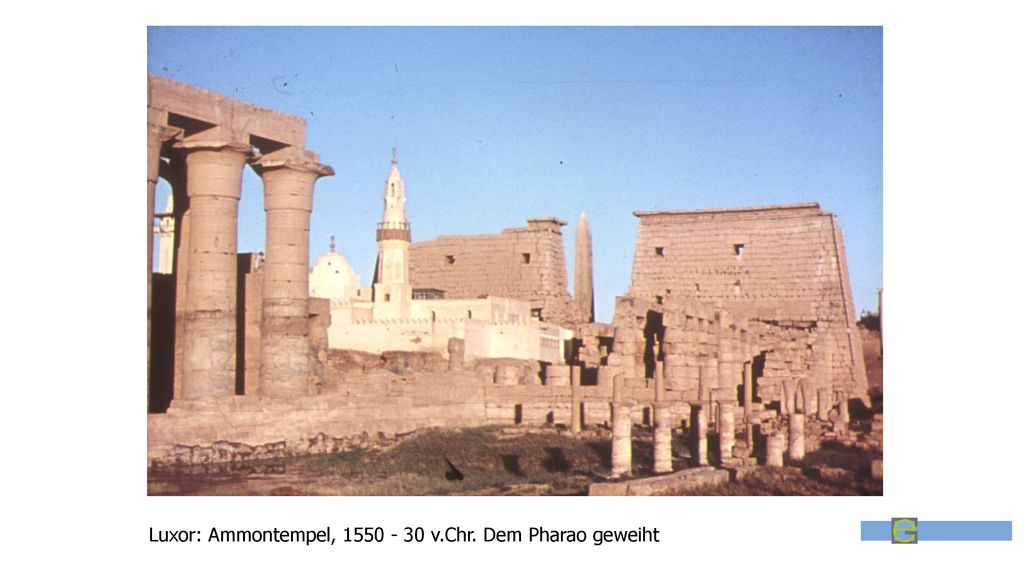 Ägypten v. Chr. Luxor: Ammontempel, v.Chr. Dem Pharao geweiht
