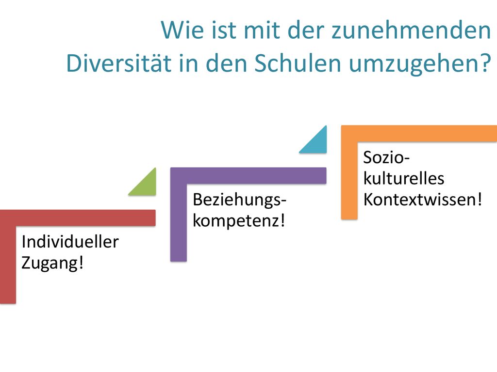 Wie ist mit der zunehmenden Diversität in den Schulen umzugehen