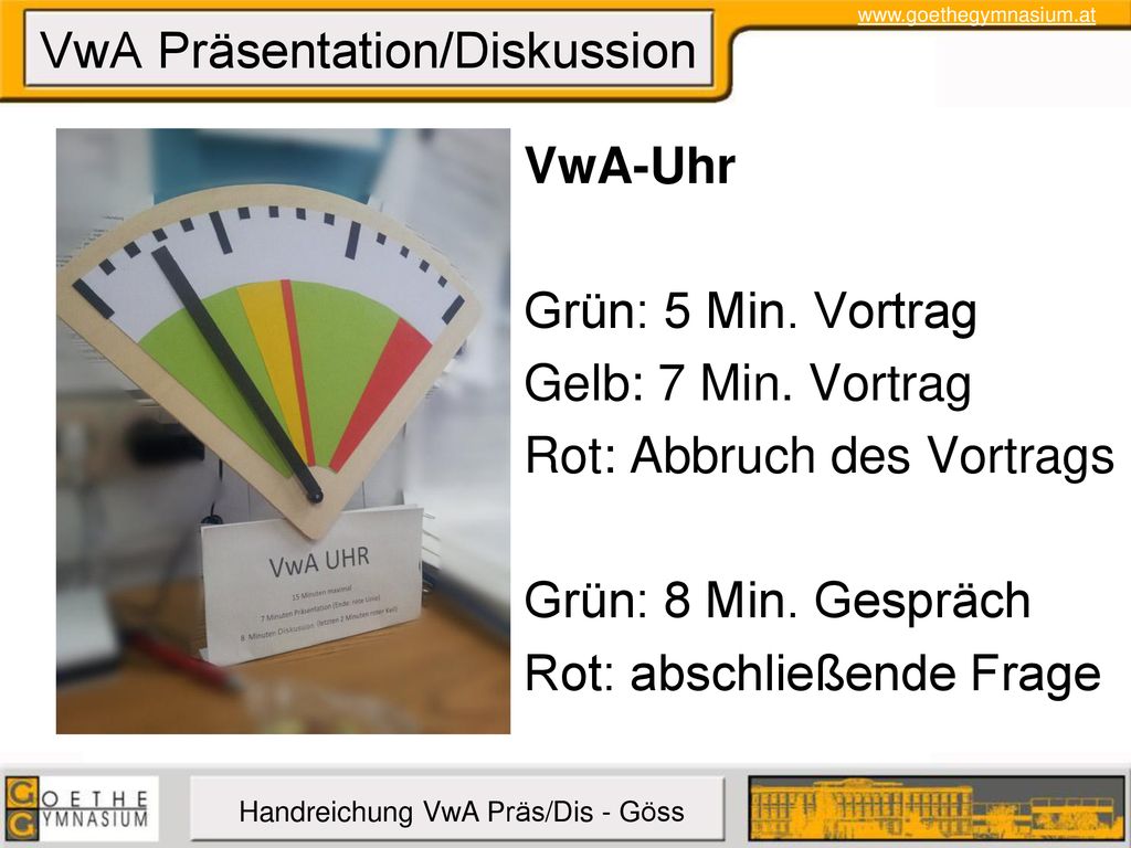 VwA Präsentation/Diskussion