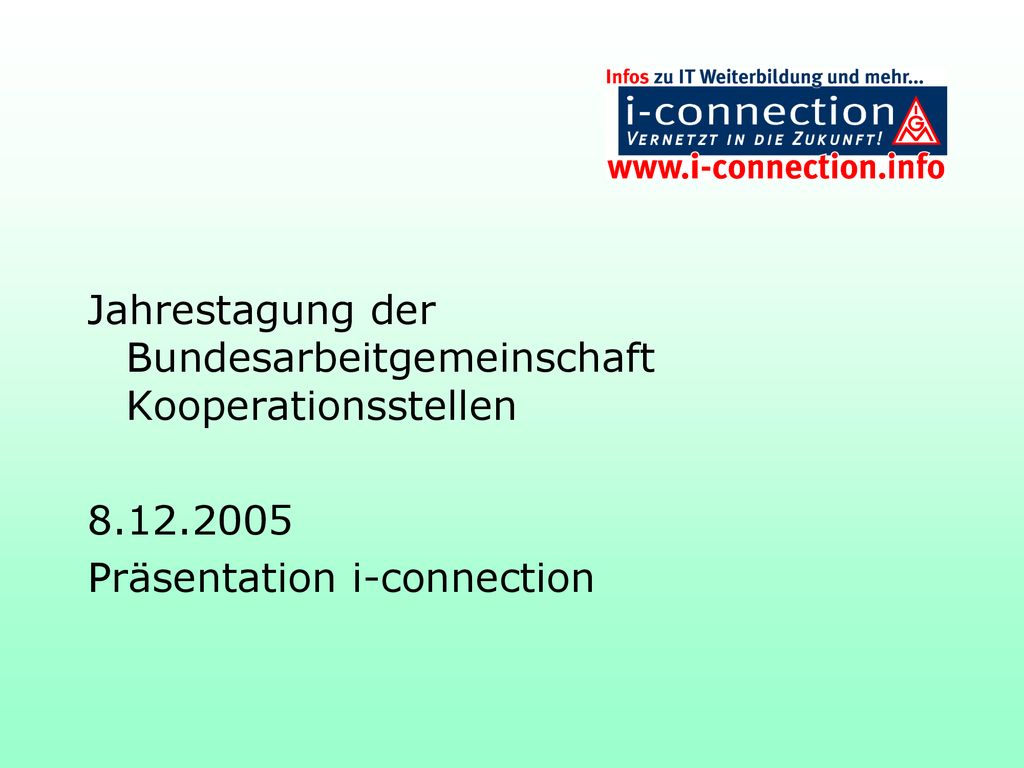 Jahrestagung der Bundesarbeitgemeinschaft Kooperationsstellen