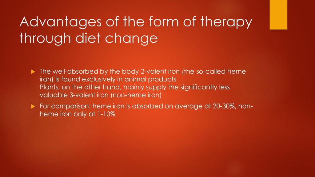 Advantages of the form of therapy through diet change