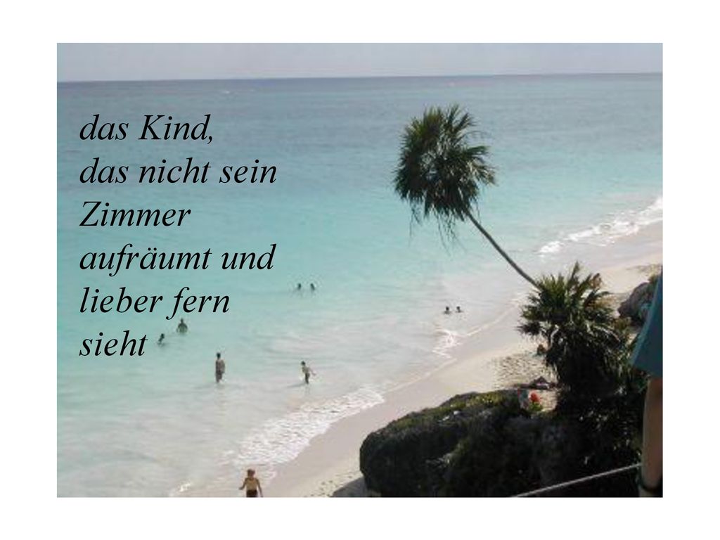 das Kind, das nicht sein Zimmer aufräumt und lieber fern sieht