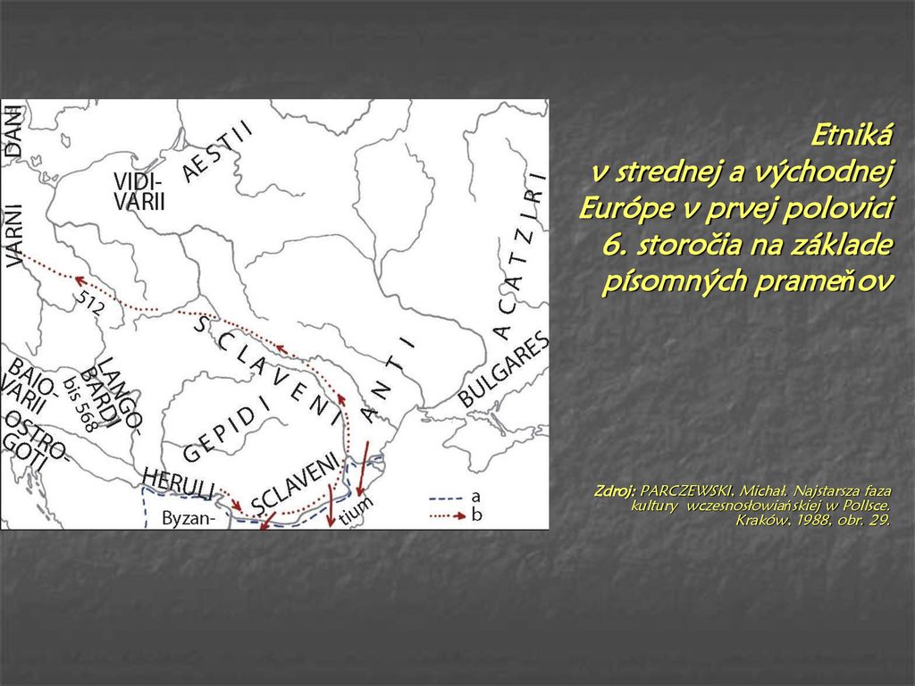 Etniká v strednej a východnej Európe v prvej polovici 6