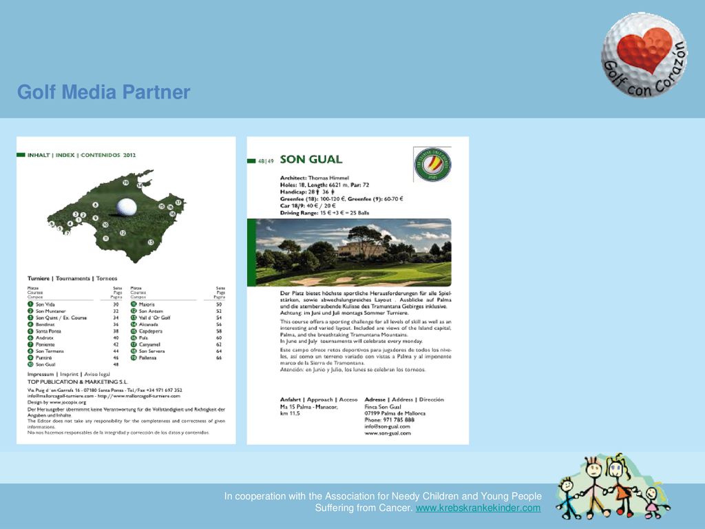 Golf Media Partner Poster , flyer, direct market, facebook