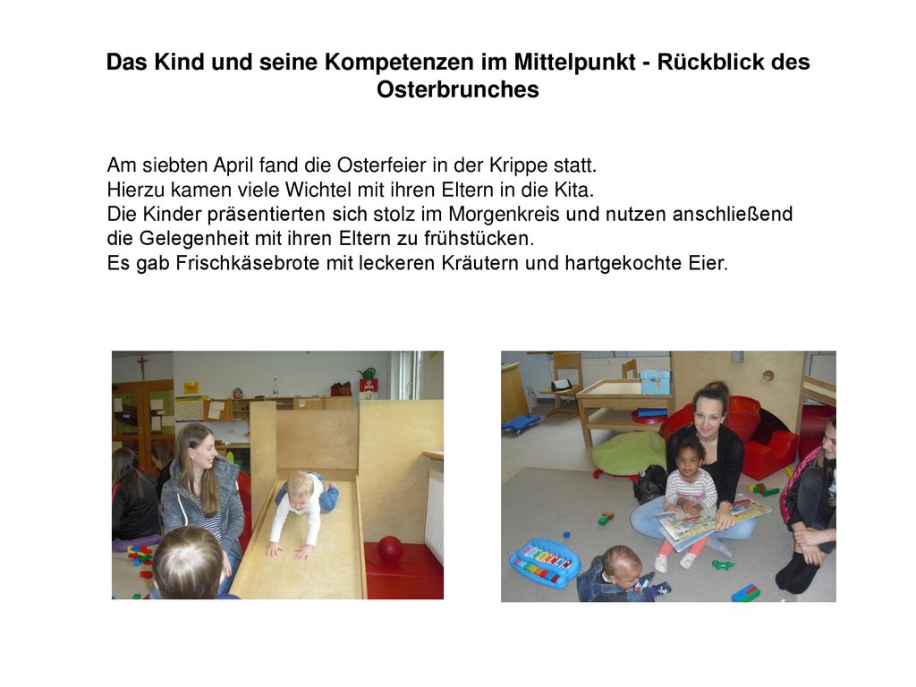 Das Kind und seine Kompetenzen im Mittelpunkt - Rückblick des Osterbrunches