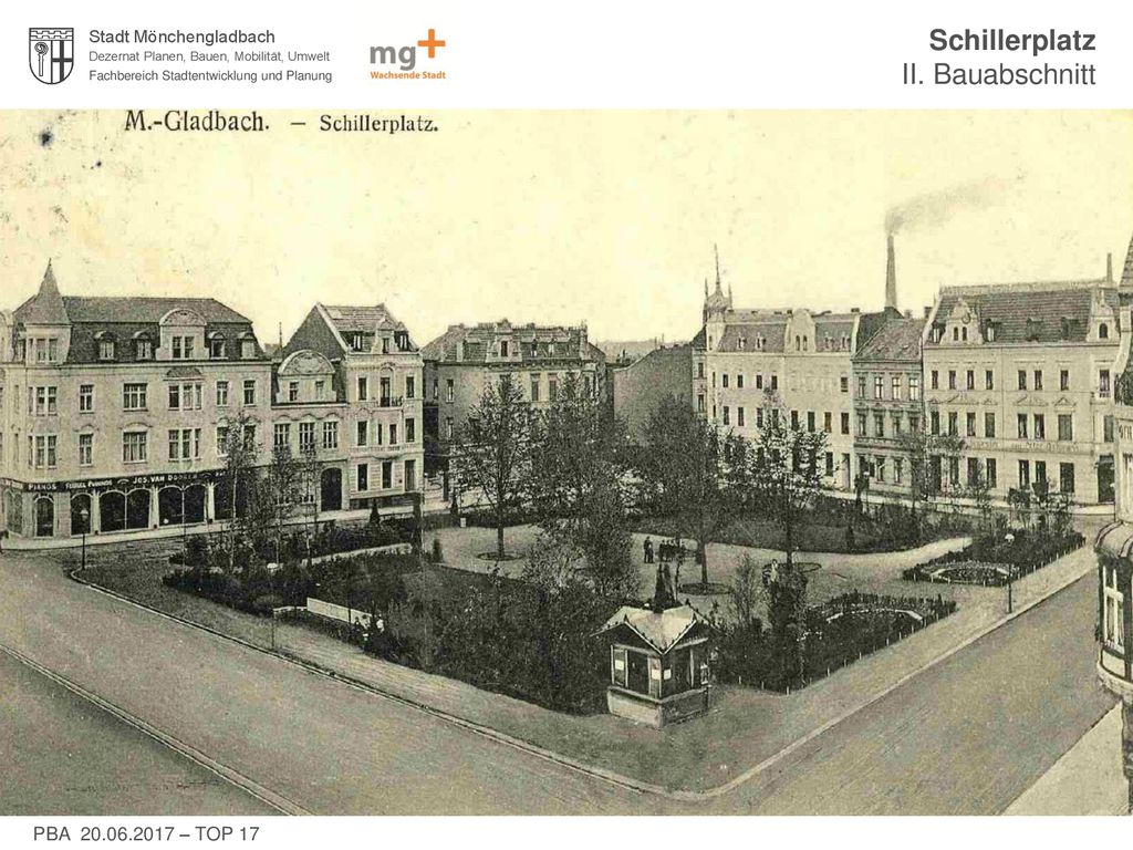 Der Schillerplatz um Schlicht, unverbaut, keine Autos PBA – TOP 17