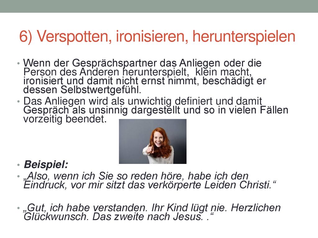 GESPRÄCHE FÖRDERN ODER STÖREN ppt herunterladen