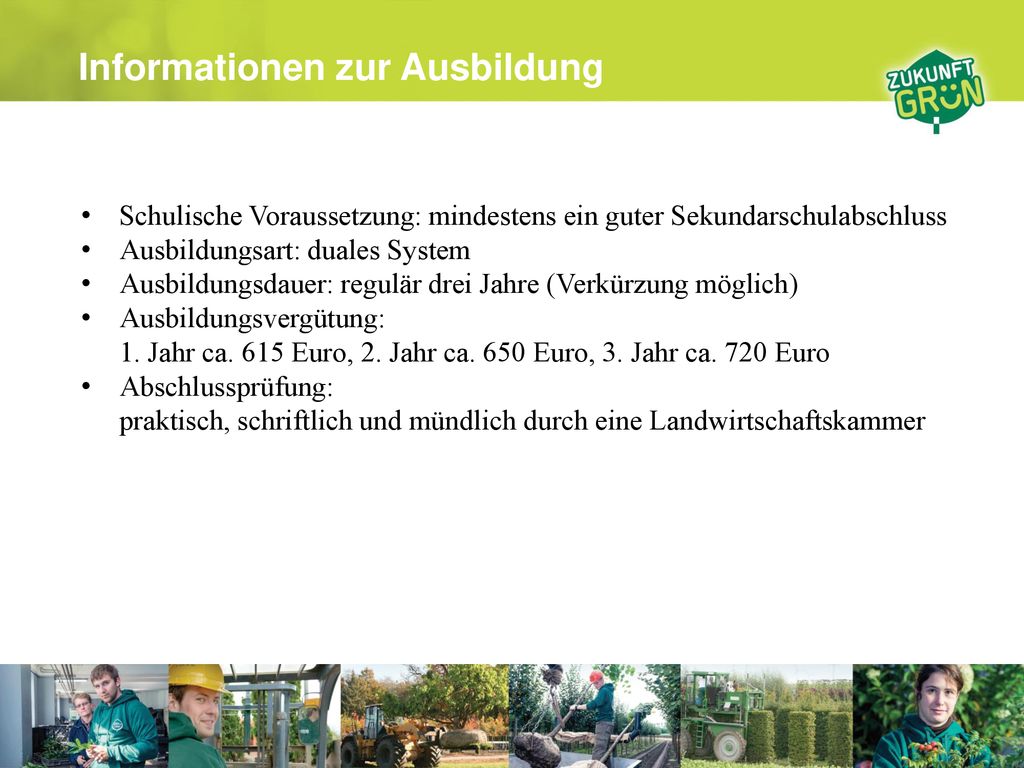 Wichtiger Hinweis Berufsbild des Baumschulgärtners* ppt herunterladen